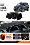 Ford Kuga (2015-2019) Compatible Glove Box Protection, Glove Box Cover, Glove Box Case - Black-Grey - Fo025