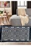 Traditional Ethnic Geometric Handwoven Cotton Area Rug – 29 x 46 Inches - 4