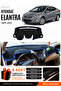 Hyundai Elantra (2011-2017) Compatible Glove Box Cover, Glove Box Case - Black-Blue - Hu016