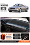Mercedes R129 (1989-2001) Compatible Glove Box Protection, Glove Box Cover, Glove Box Case - Black-Blue - Mb019