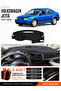 Volkswagen Jetta (1997-2003) Compatible Dashboard Cover, Dashboard Case - Black-Grey - Vw009