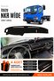 Isuzu Nkr Wide (1997-2005) Compatible Glove Box Protection, Glove Box Cover, Glove Box Case - Black-Beige - Is001