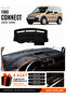 Ford Connect (2002-2008) Compatible Glove Box Cover, Glove Box Case - Black-Brown - Fo016