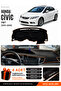 Honda Civic Fb7 (2011-2015) Compatible Glove Box Cover, Glove Box Case - Black-Brown - Ho011