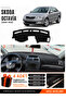 Skoda Octavia (2009-2012) Compatible Glove Box Protection, Glove Box Cover, Glove Box Case - Black - Sk009