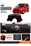 Ford Courier (2013-2020) Screenless Compatible Glove Box Cover, Glove Box Case - Black-Red - Fo004