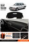 Seat Toledo (1995-2005) Compatible Glove Box Protection, Glove Box Cover, Glove Box Case - Black-Beige - Se010
