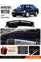 Mercedes W210 E200 (1995-2002) Compatible Glove Box Cover, Glove Box Case - Black-Blue - Mb012