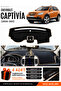 Chevrolet Capti̇va (2008-2011) Compatible Dashboard Cover, Dashboard Case - Black-Beige - Ch007