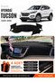 Hyundai Tucson (2016-2018) Compatible Glove Box Protection, Glove Box Cover, Glove Box Case - Black-Grey - Hu035