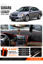 Subaru Legacy (2003-2009) Compatible Glove Box Cover, Glove Box Case - Black-Red - Su005