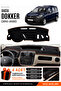 Daci̇a Dokker (2012-2020) Compatible Glove Box Cover, Glove Box Case - Black-Brown - Da010