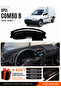 Opel Combo B (1992-2000) Compatible Glove Box Protection, Glove Box Cover, Glove Box Case - Black-Grey - Op006