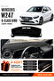 Mercedes W247 B180 B Class (2019-2022) Compatible Glove Box Cover, Glove Box Case - Black-Grey - Mb002