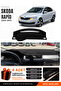 Skoda Rapid (2013-2017) Compatible Glove Box Protection, Glove Box Cover, Glove Box Case - Black - Sk011