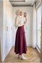 Women's High Waist Cross Lace Detailed 95 cm Flared Skirt - 4
