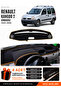 Renault Kangoo 2 Without Airbags (2004-2008) Compatible Dashboard Cover - Black-Brown - Re026