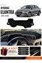 Hyundai Elantra (2017-2020) Compatible Glove Box Cover, Glove Box Case - Black-Beige - Hu017