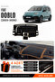 Fi̇at Doblo (2023-2026) Compatible Glove Box Cover, Glove Box Case - Black-Brown - Ci015