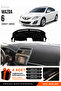 Mazda 6 (2007-2013) Compatible Glove Box Protection, Glove Box Cover, Glove Box Case - Black-Grey - Ma007