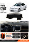 Honda Civic Vtec2 (2002-2005) Compatible Torpedo Cover, Torpedo Case - Black-Beige - Ho009