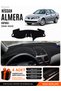 Nissan Almera Covered (2000-2006) Compatible Glove Box Cover, Glove Box Case - Black - Ni001