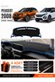 Peugeot 2008 (2020-2026) Compatible Glove Box Protection, Glove Box Cover, Glove Box Case - Black-Blue - Pe011