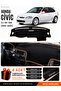 Honda Civic Ek-Ej-Em (1995-2000) Compatible Torpedo Cover, Torpedo Case - Black-Brown - Ho007