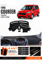 Ford Courier (2013-2020) Compatible Glove Box Cover with Screen, Glove Box Case - Black-Beige - Fo003