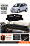 Mercedes W168 a Class (1997-2004) Compatible Glove Box Cover, Glove Box Case - Black-Brown - Mb001