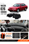 Mazda 626 Cronos (1991-1996) Compatible Glove Box Cover, Glove Box Case - Black-Grey - Ma009