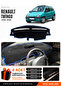 Renault Twingo (1998-2000) Compatible Glove Box Cover, Glove Box Case - Black-Blue - Re050