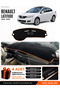 Renault Latitude (2010-2015) Compatible Glove Box Cover, Glove Box Case - Black-Brown - Re034