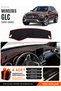 Mercedes Glc (2015-2020) Compatible Glove Box Cover, Glove Box Case - Black-Red - Mb015