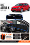 Opel Astra K (2015-2021) Compatible Glove Box Protection, Glove Box Cover, Glove Box Case - Black-Blue - Op005