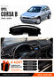 Opel Corsa B (1992-2000) Compatible Glove Box Protection, Glove Box Cover, Glove Box Case - Black-Grey - Op006