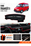 Ford Transit 1 (1986-1994) Compatible Glove Box Cover, Glove Box Case - Black-Red - Fo027