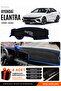 Hyundai Elantra (2020-2026) Compatible Glove Box Cover, Glove Box Case - Black-Blue - Hu018