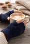 Plush Cut Finger Gloves