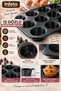 12 Cavity Black Metal Muffin Cake Mold Flat Bottom Cupcake Mini Cake Baking Mold - 5