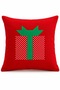 New Year's Collection Premium Fabric Appliqué Detailed Decorative Throw Pillow Cover 1 Piece 43×43