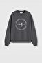 Women's Premium Fabric 3 Thread Raised Printed Sweatshirt - 2