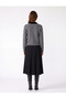 Buttoned Long Sleeve Contrast Polo Collar Knitwear Cardigan with Pockets - 3
