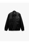 Slim Fit Shirt Collar Faux Leather Jacket with Zipper Pockets - 6