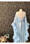 Boxed 2-Piece Long Dressing Gown and Nightgown Set with Tulip Details - 2