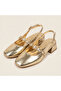 Melis Wide Heeled Shoes with Stone Chain Accessories - 4