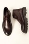 Men's Brown Genuine Leather Lace-Up Thick Sole Boots – Kamala - 3