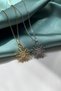 Zircon Stone Sun Motif Necklace - 3