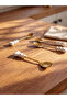 Lcw Home Yellow Pearl Detailed Dessert Spoon Set of 4