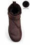 Jina Fur Inside Thick Sole Half Women's Boots Brown - 6